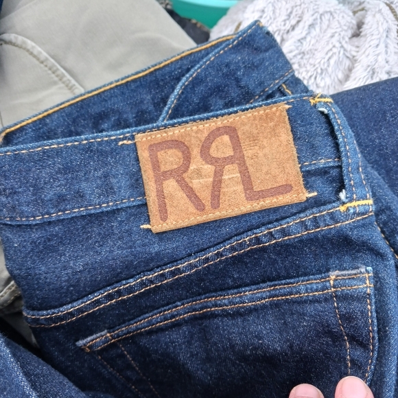 Double RRL Ralph Lauren Jeans Womens 27X33 Skinny Fit Selvage Darkwash Low Rise - Picture 3 of 7